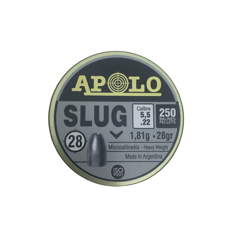 Пули пневматические APOLO "Slug" калибр 5.5, вес 1.81 грамм (250 шт.)