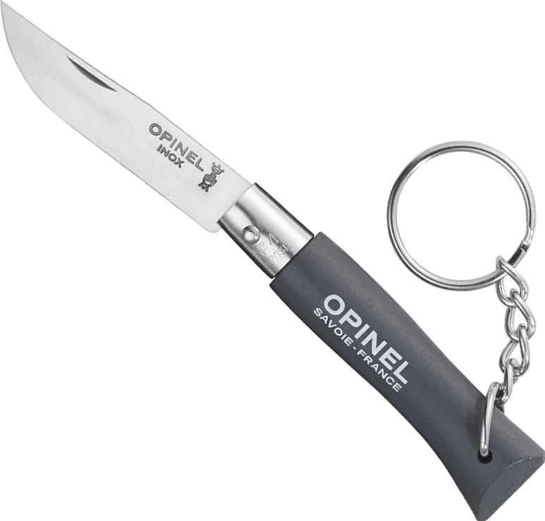 Нож Opinel № 4 VRI брелок, граб, серый