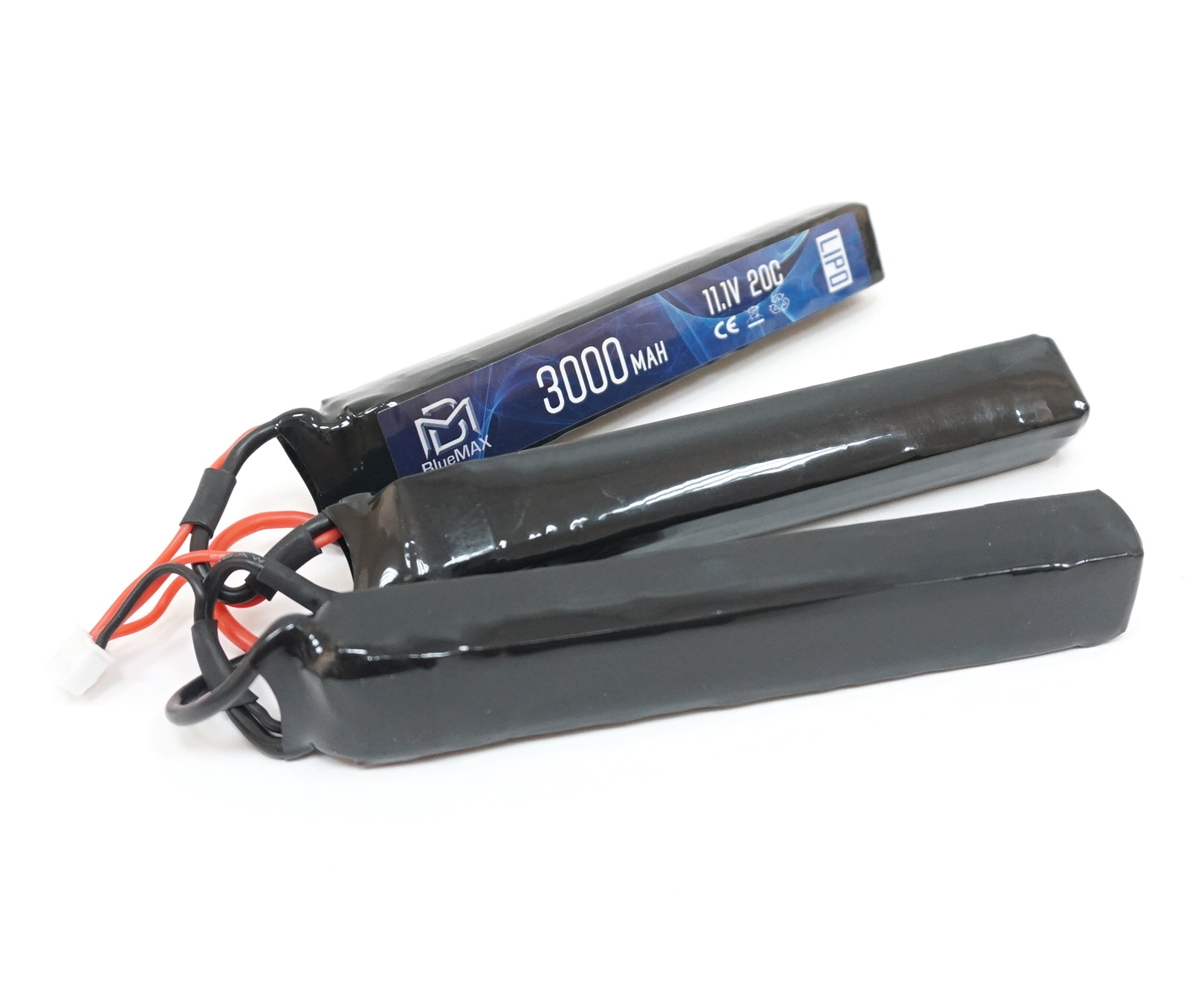 АКБ BlueMAX 11.1V Lipo 3000mAh 20C triple 3x (17.6x25x128) М-серия цевье, приклад