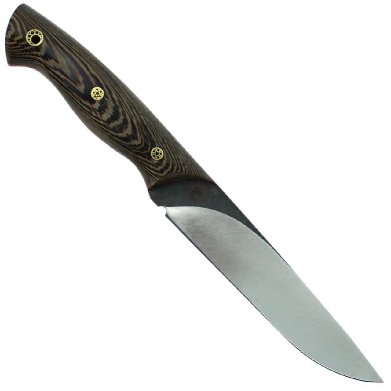 Нож "Пантера" кованая сталь Х12МФ, цельнометаллический клинок, рукоять венге, фибра Семина