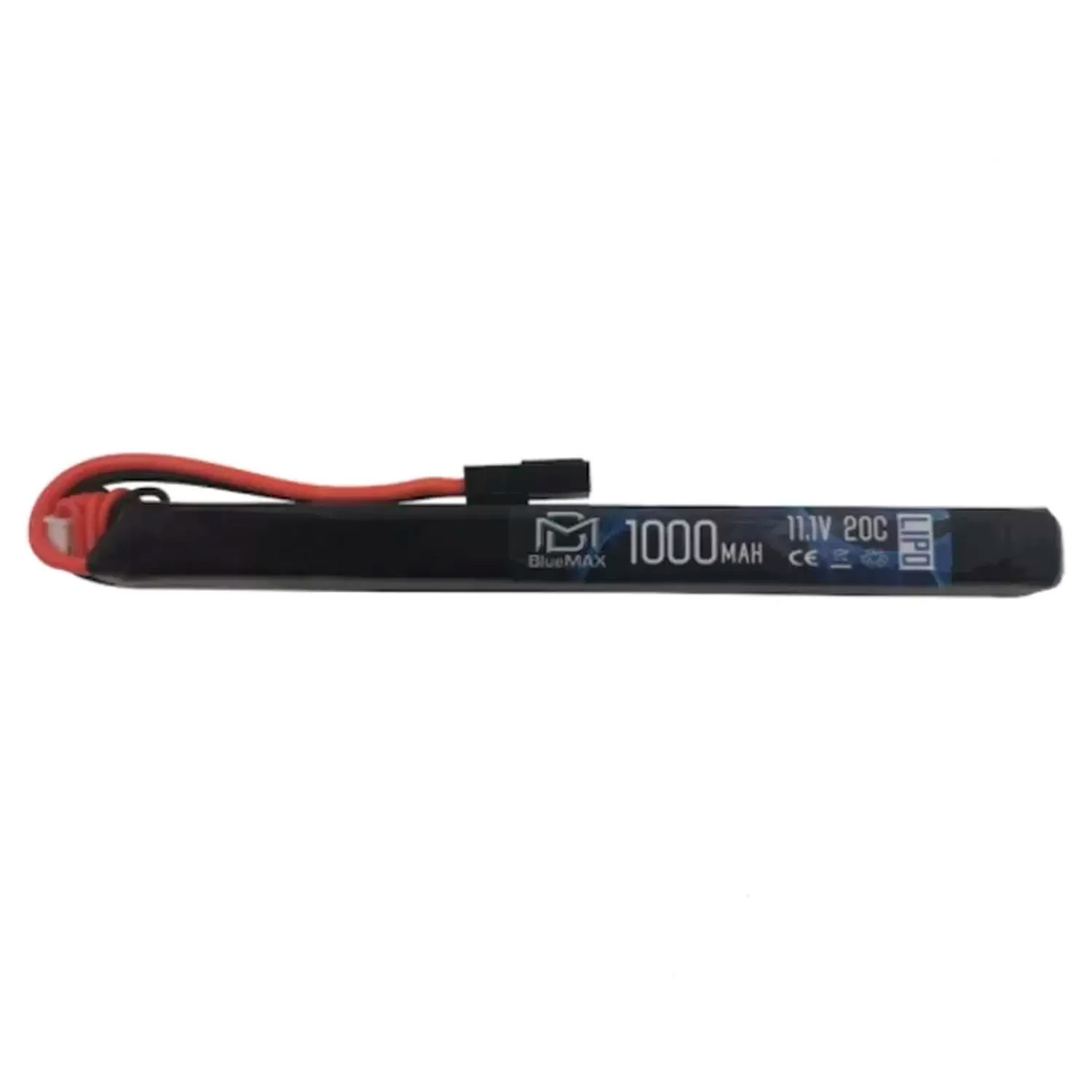 АКБ BlueMAX 11.1V LiPo 1000mAh 20C AK Thin Stick 14.5x15x169mm труба приклада, цевье, приклад