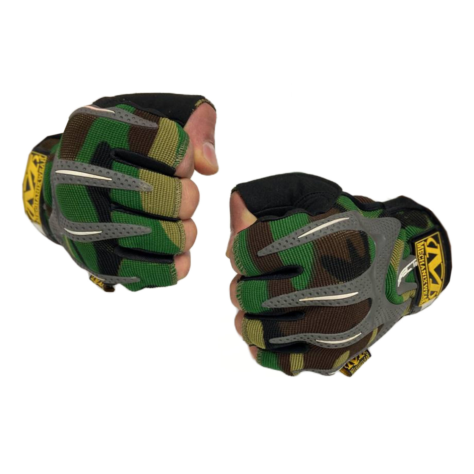 Перчатки Mechanix M-Pact Gloves CQB Woodland size M (реплика)