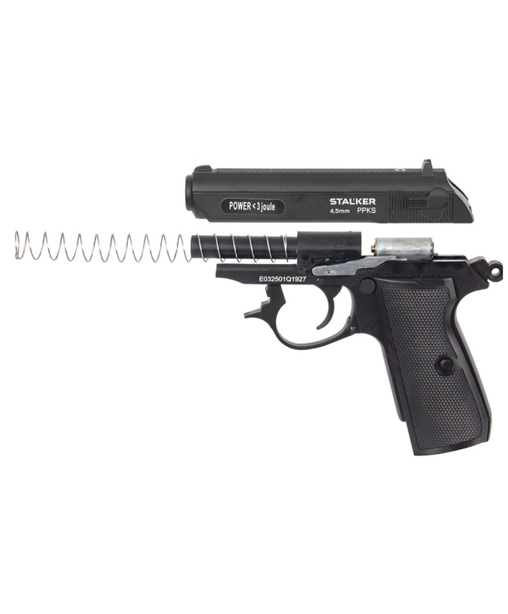 Пистолет пневматический Stalker PPKS (Walther PPK/S) Blowback