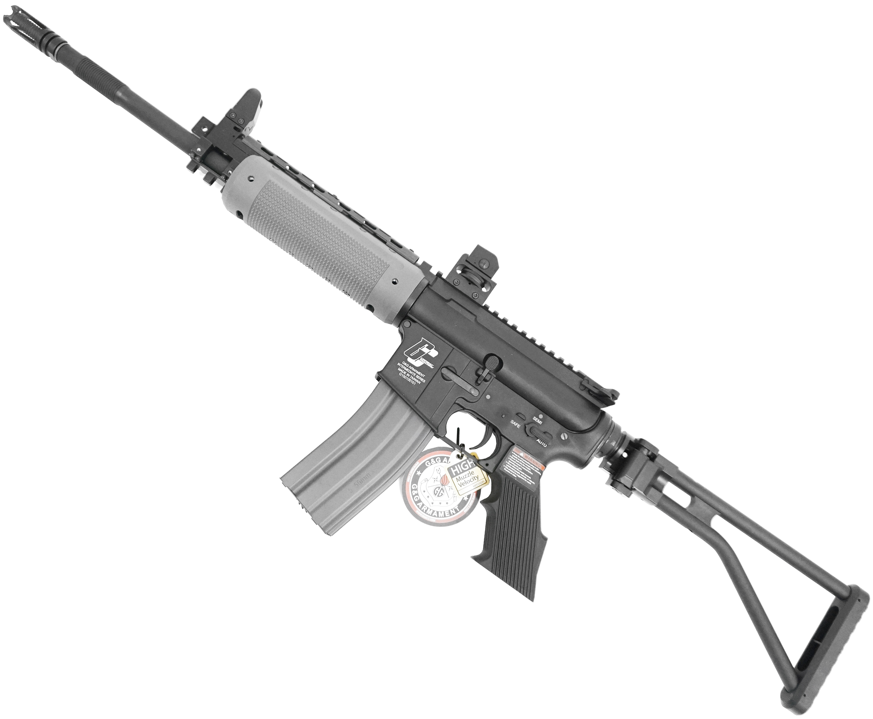 Автомат страйкбольный (G&G) GC16 GC300 S, body - metal (130-140 m/s) EGC-300-SHT-BNB-NCM