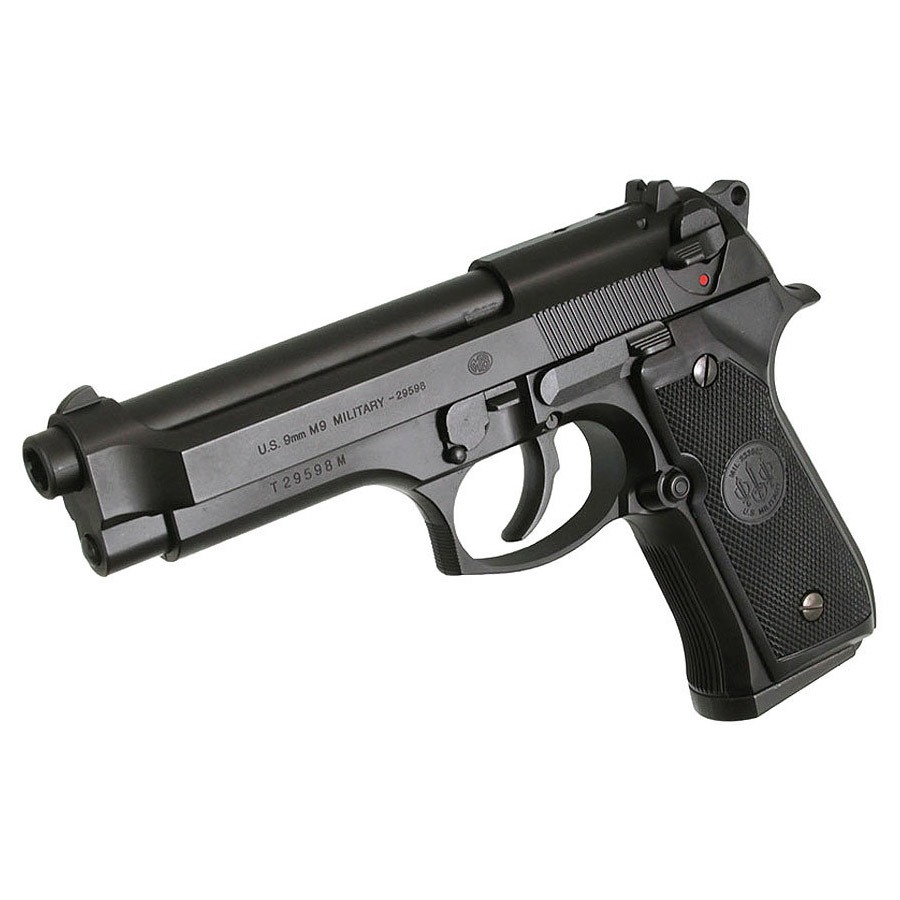 Пистолет страйкбольный (Tokyo marui) M92F MILITARY GBB, черный, модель - BBGB5