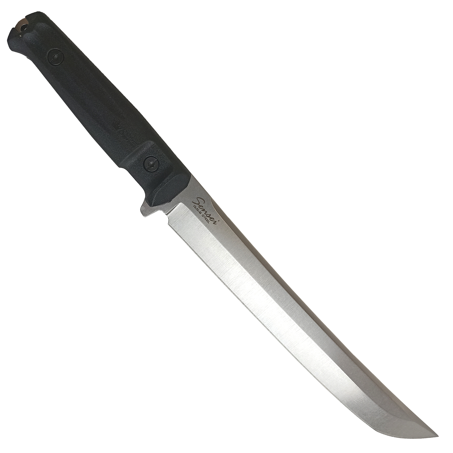Нож Sensei AUS-8 SW (Stonewash, черная рукоять)