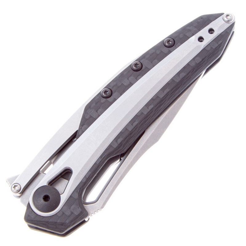Нож складной ZT K0990, сталь CPM-20CV, рукоять карбон./сталь