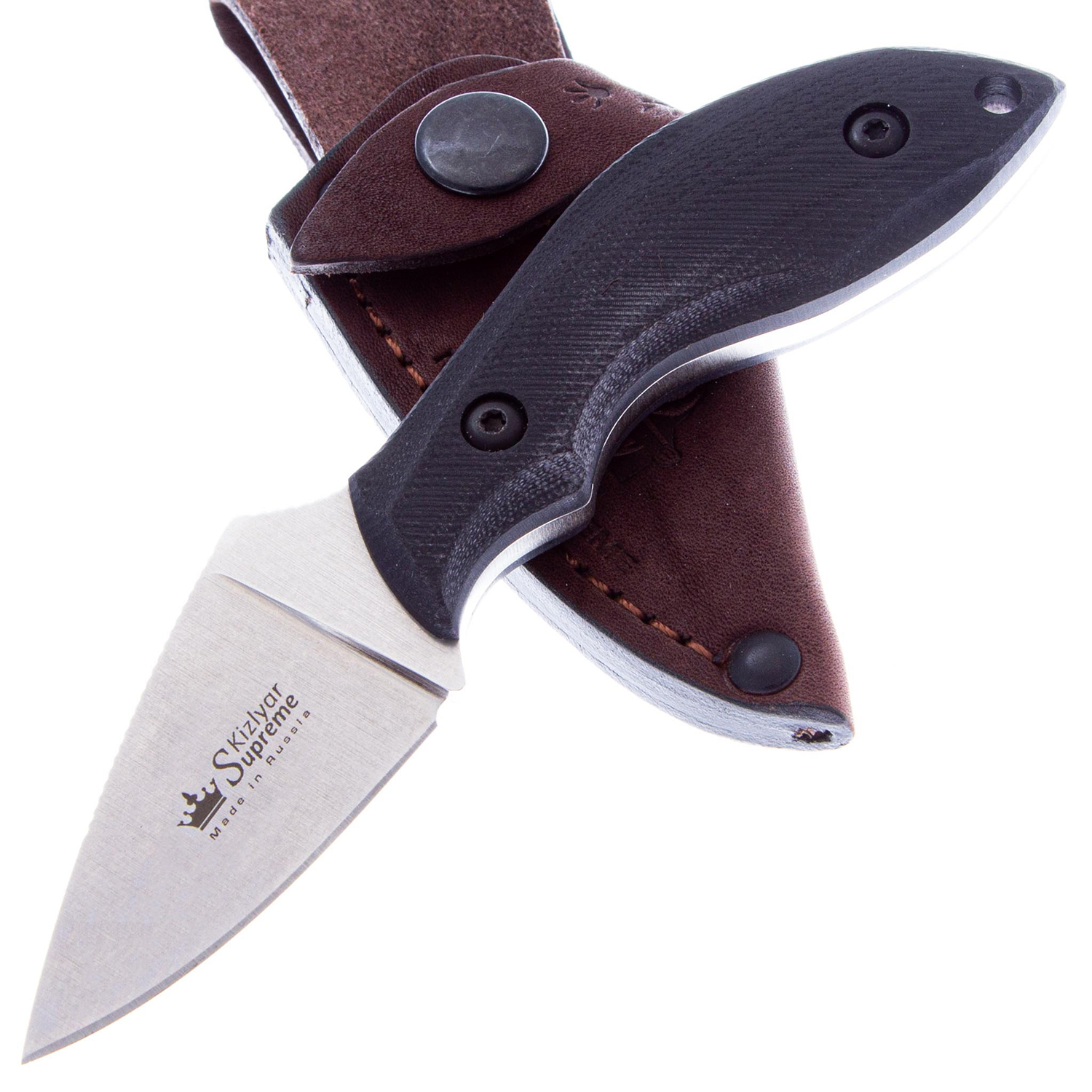 Нож Hammy Sleipner SW (StoneWash, G10, кожаный чехол)