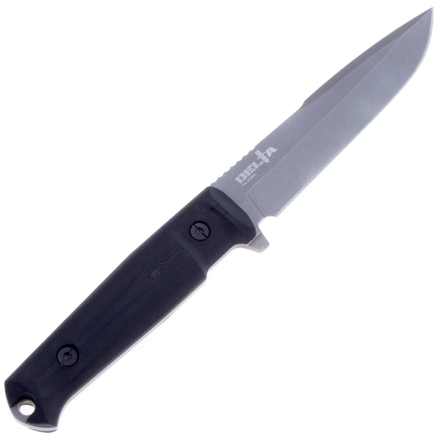 Нож Delta D2 TW, черная рукоять, черные ножны