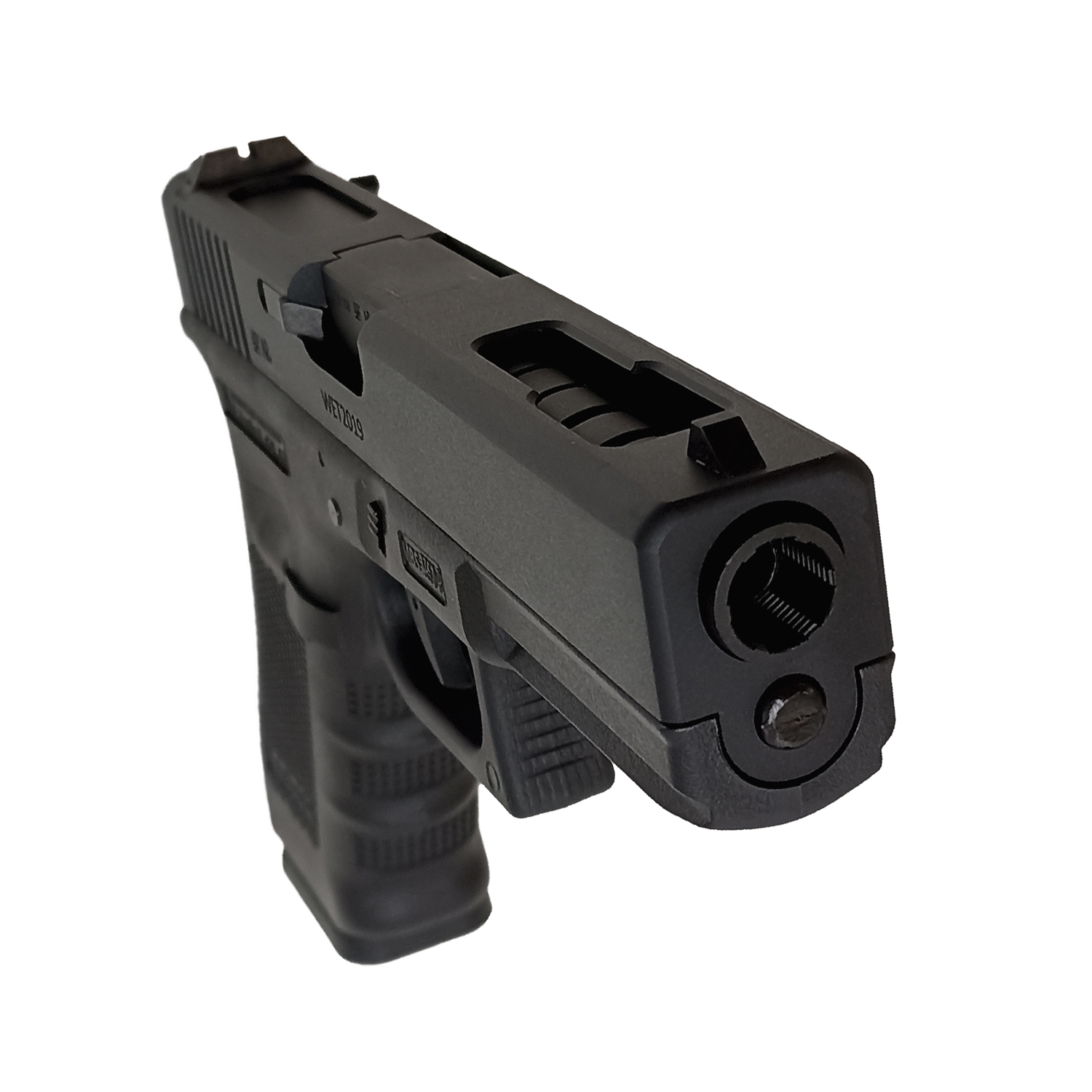 Пистолет страйкбольный (WE) Glock-18 gen4, авт, металл слайд, сменные накладки, WE-G002B-BK