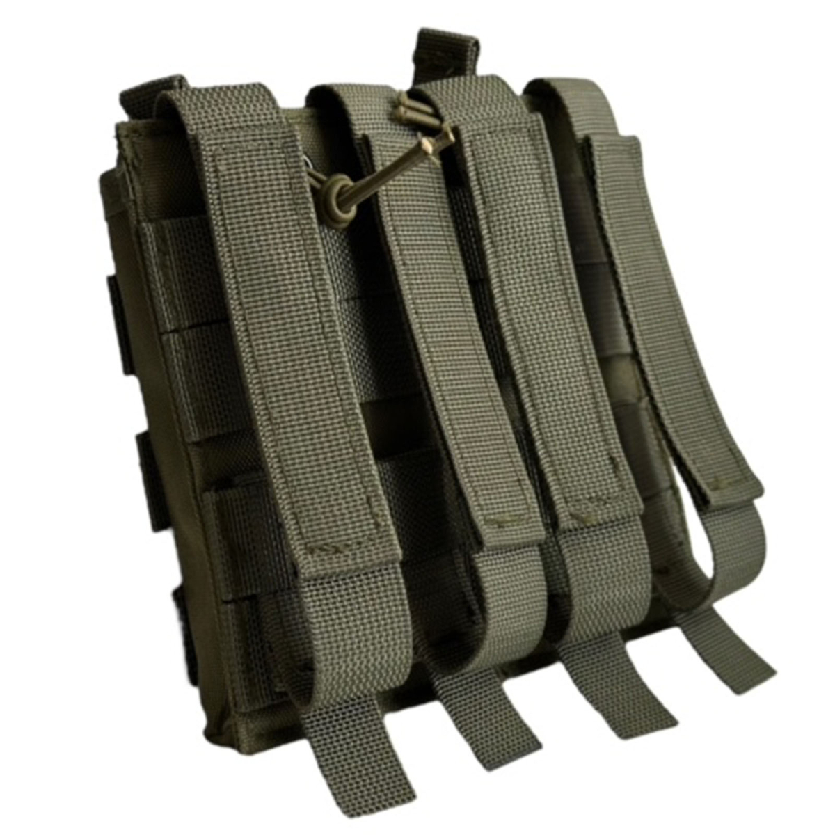 Подсумок Voenpro под 2 магазина AK/M серия с фиксатором, олива