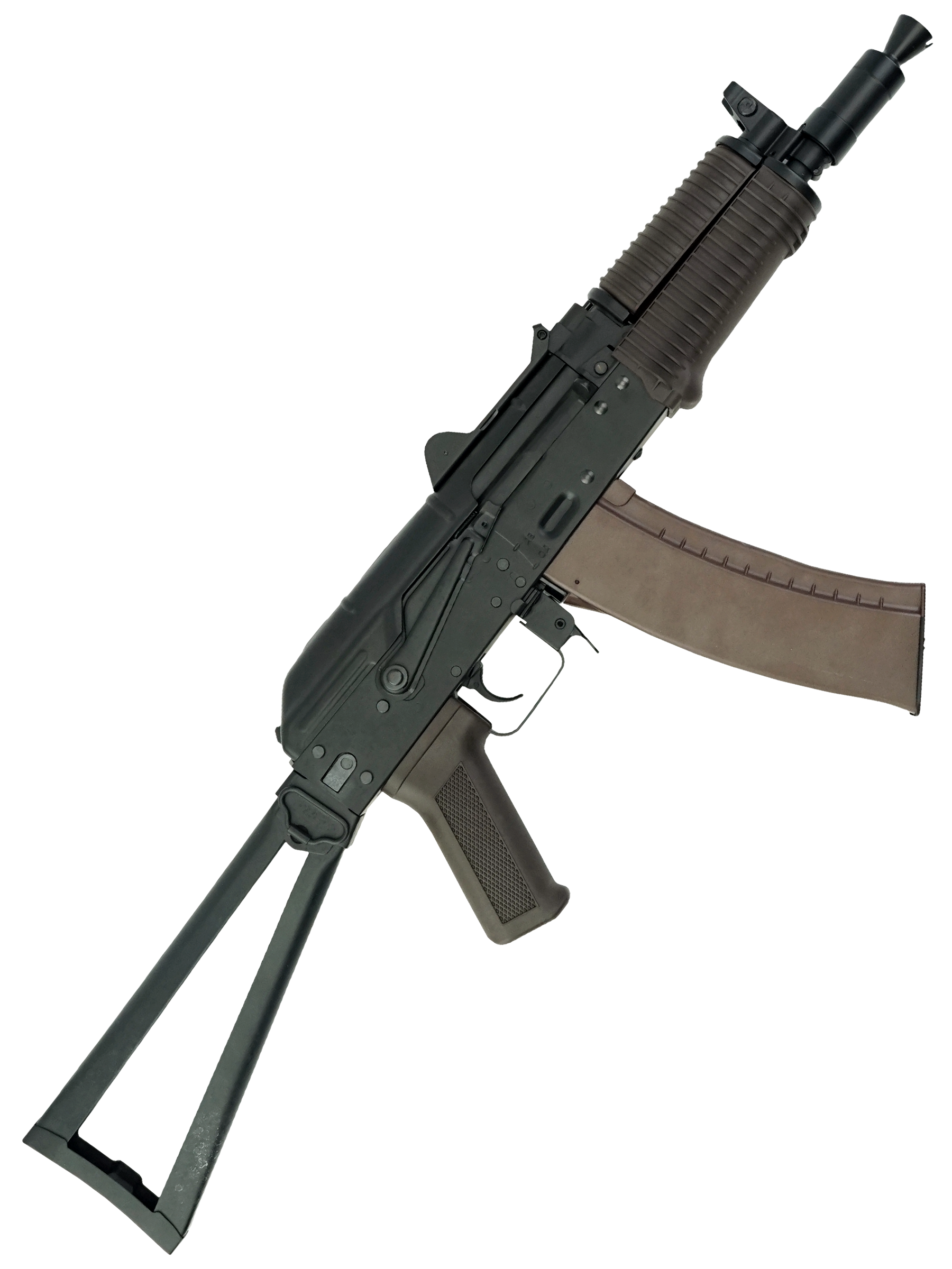 Автомат страйкбольный (Cyma) CM045, RKC-74У (АКС-74У), AEG, металл, черный пластик, ЗУ, АКБ