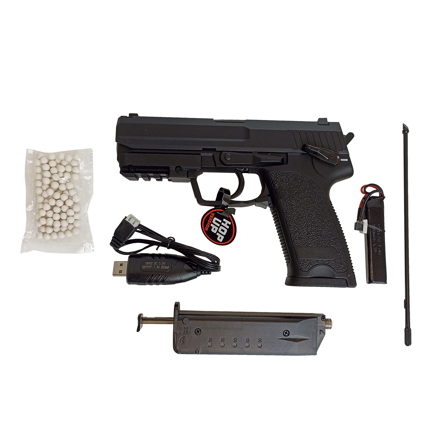 Пистолет страйкбольный (Cyma) CM125S HK USP, AEP, USB