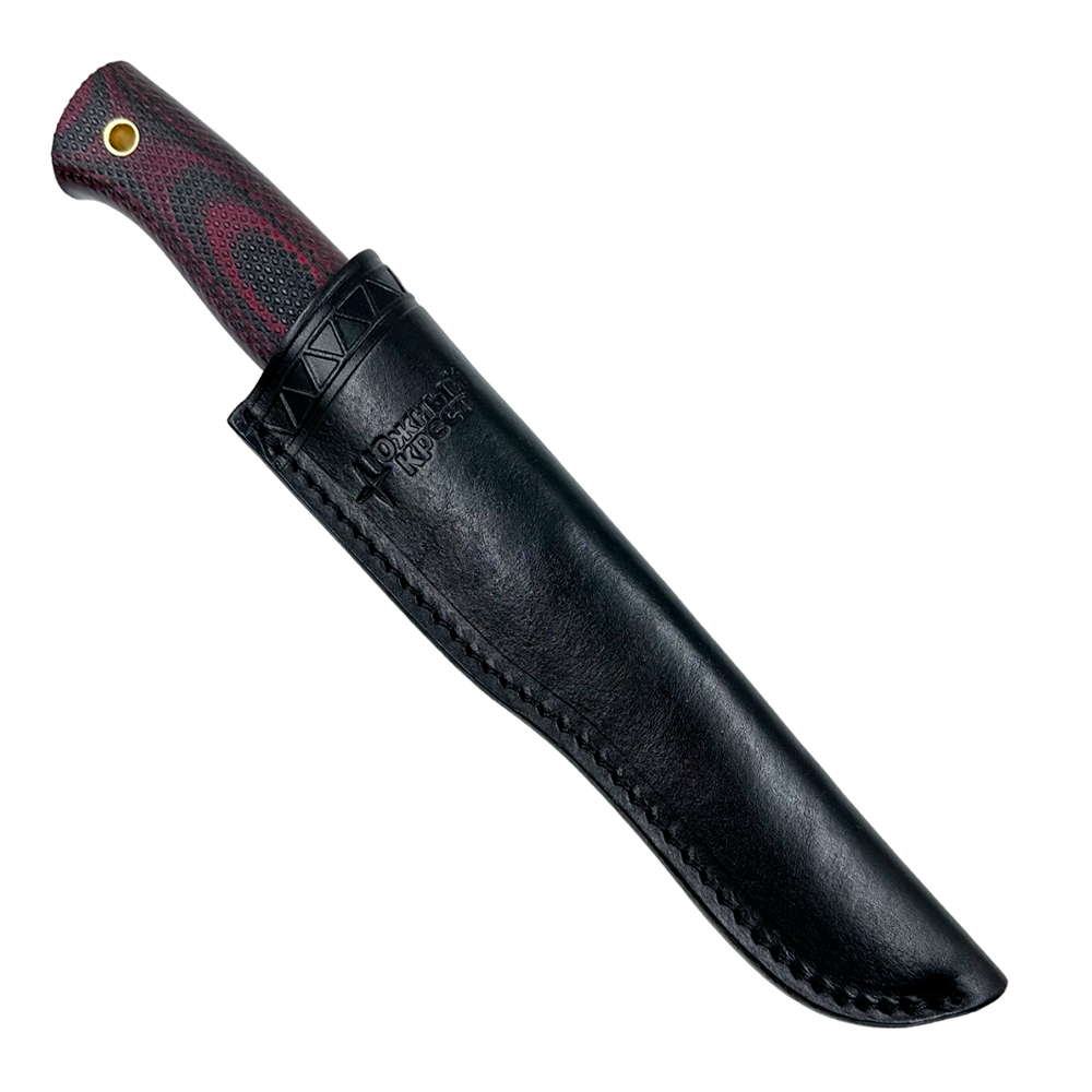 Нож Южный крест Норт Эксперт 349.5254 (CPR, красно-черная микарта, гарда латунь)