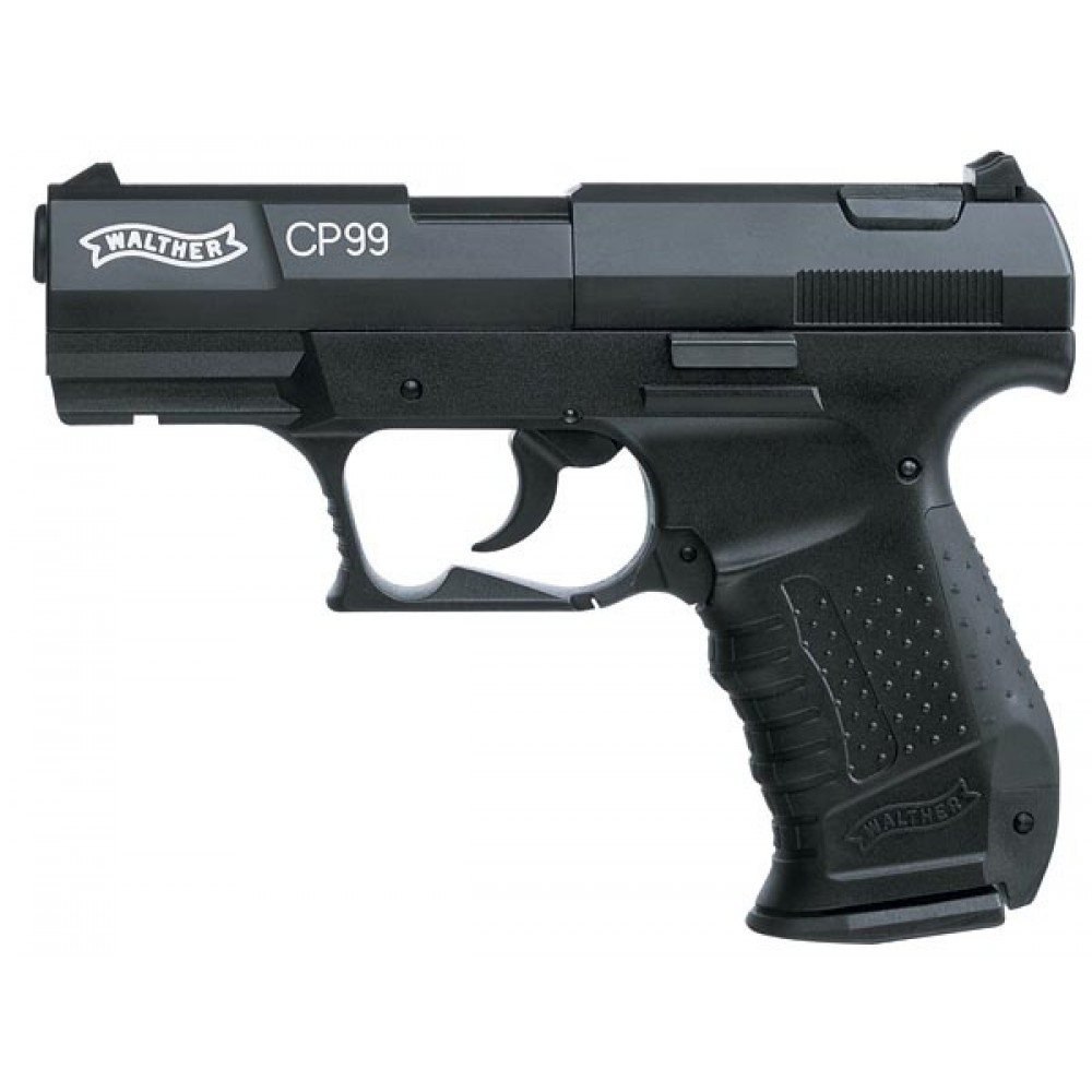 Пистолет пневматический Walther CP 99 (чёрный с чёрной рукоятью)