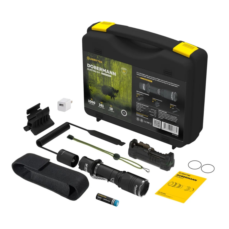 Набор Armytek Dobermann Hunting Kit