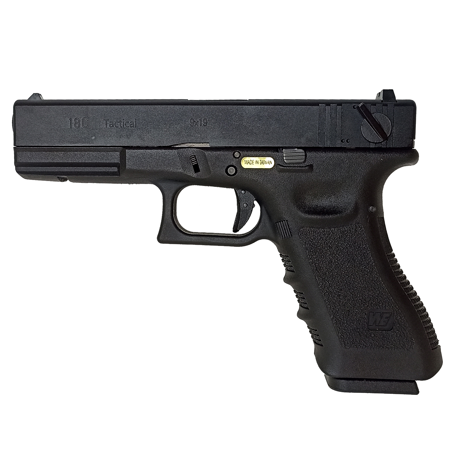 Пистолет страйкбольный WE Glock 18 Gen3, чёрный, WE-G002A-BK / GP617A