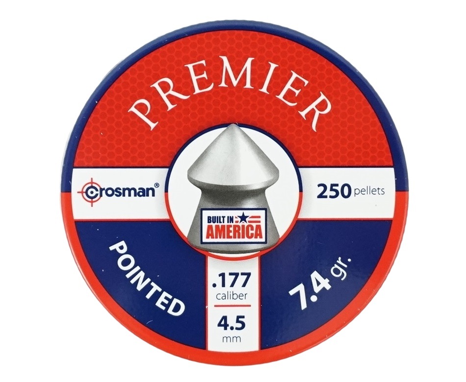 Пули пневматические Crosman "Pointed", 4,5 мм., 7,4 гран ( 250 шт.)