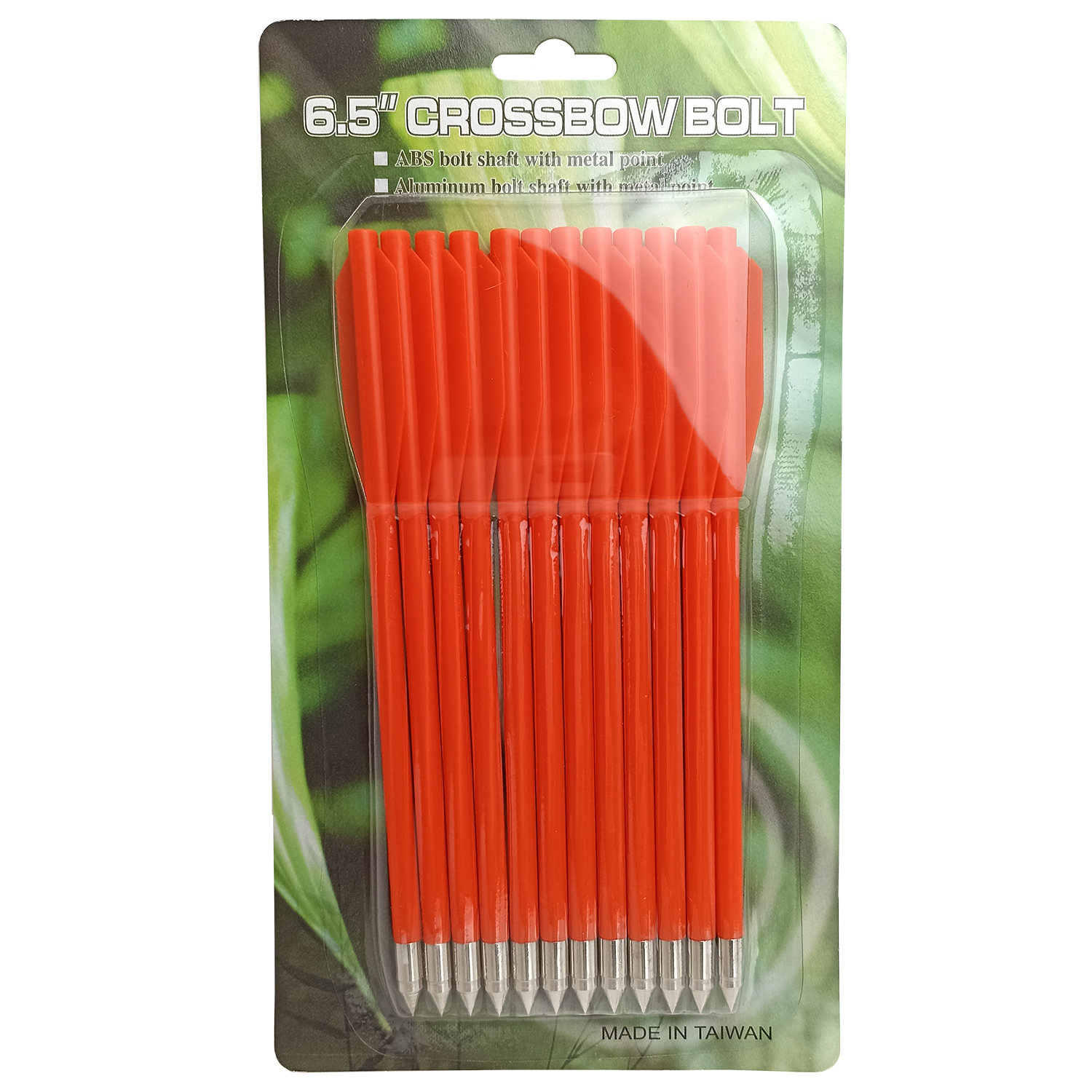 Стрела для арбалета-пистолета Man-Kung - пластик 6,5". 12 штук (orange)