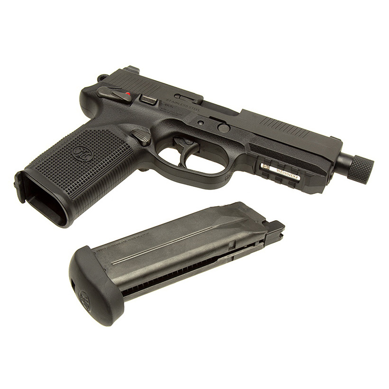 Пистолет страйкбольный (Tokyo marui) FNX-45 Tactical GBB, пластик, черный, 142993