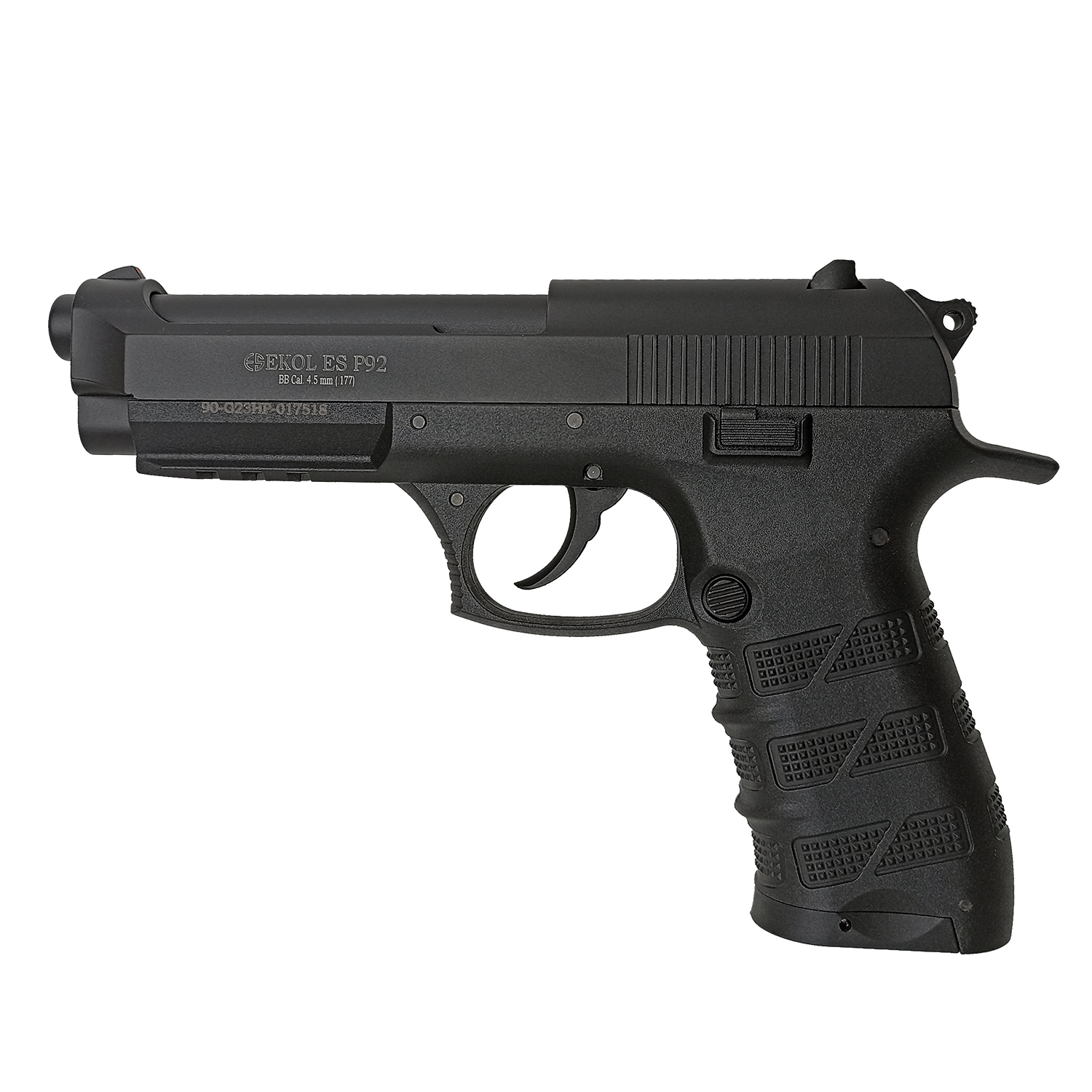 Пистолет пневматический EKOL ES P92 Black (металл) калибр 4,5 мм. 3 Дж.