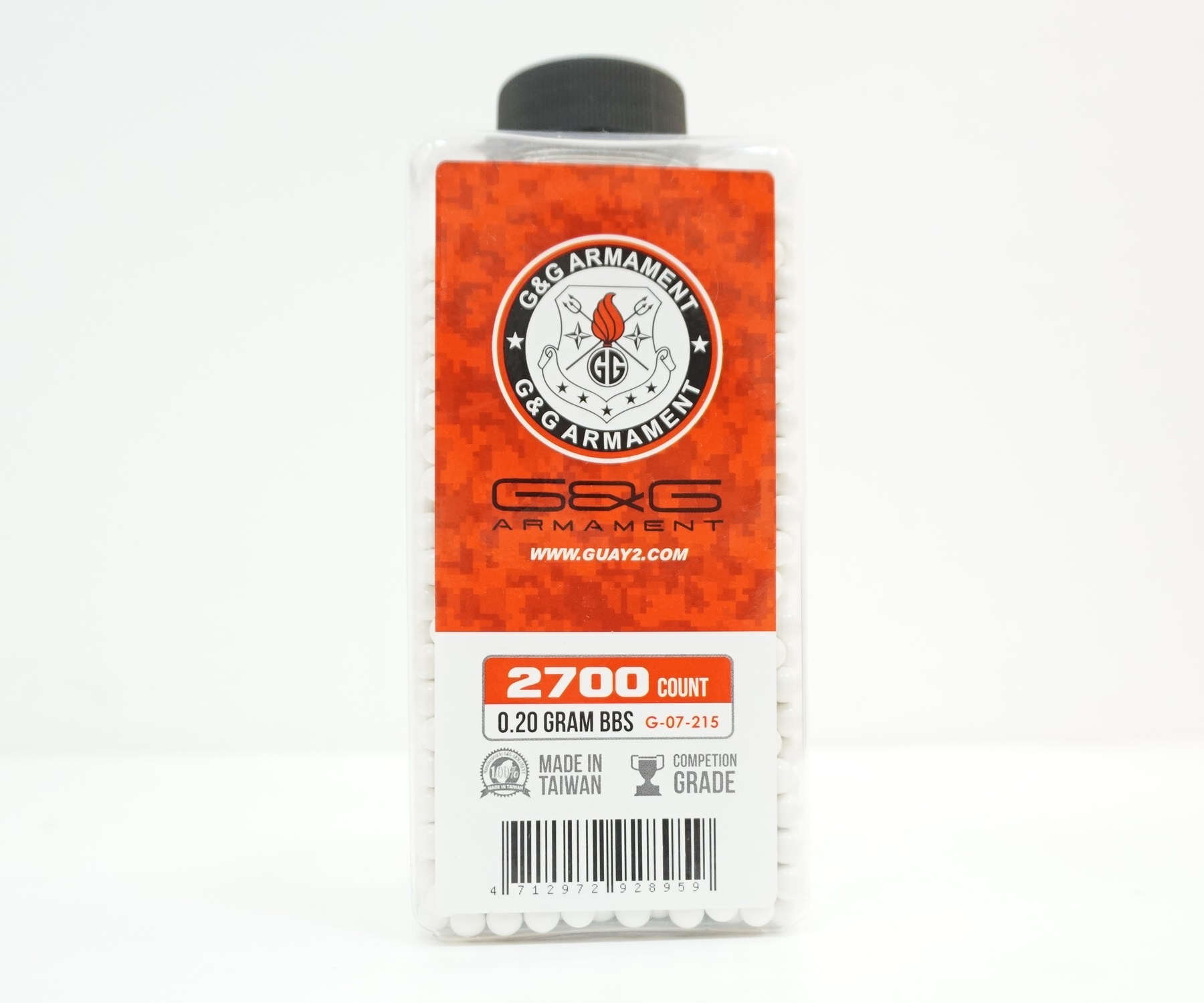 G&G Шары для страйкбола трассирующие 0,20г (2700 шт, бутылка) 