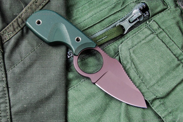Нож Kizlyar Supreme Amigo-X D2 GT, зеленая рукоять