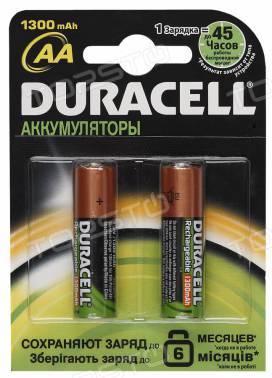 Акк. батарея Duracell AA (HR6-2BL 1300mAh)