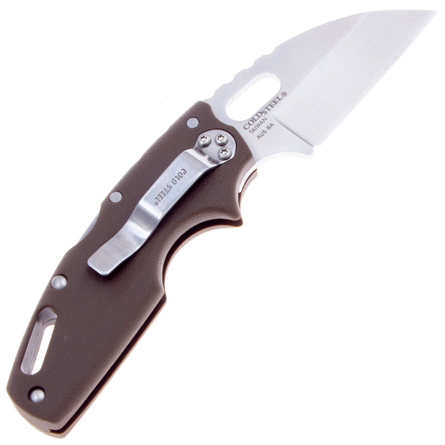 Нож Cold Steel "Tuff Lite Dark Earth" рукоять коричневая Griv-Ex, сталь AUS8A