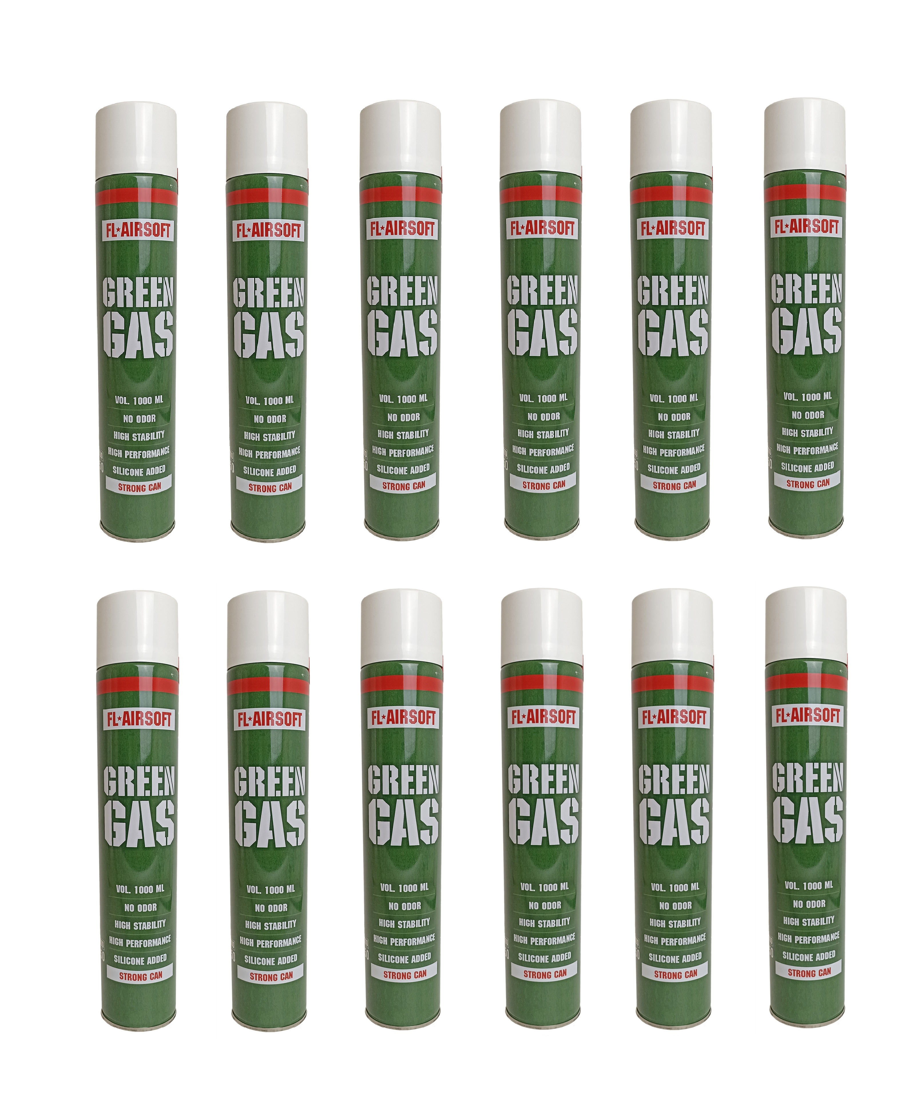 Набор Green gas FL-AIRSOFT 1000 мл 12 шт