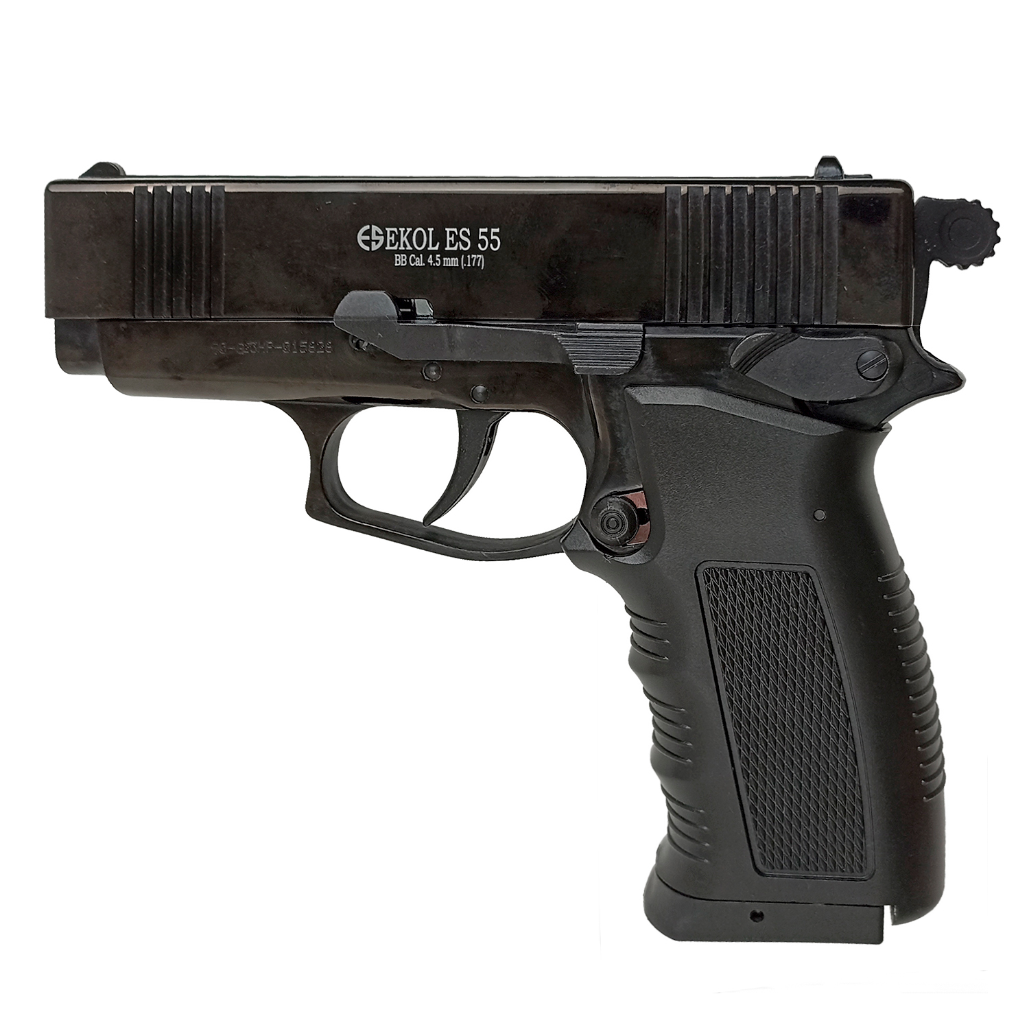 Пистолет пневматический EKOL ES 55 Black (металл) калибр 4,5 мм. 3 Дж.