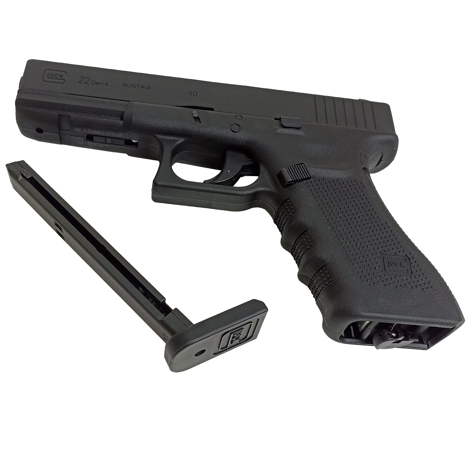 Пистолет пневматический Umarex Glock 22 (баллончики 3 шт + шарики 250 шт)