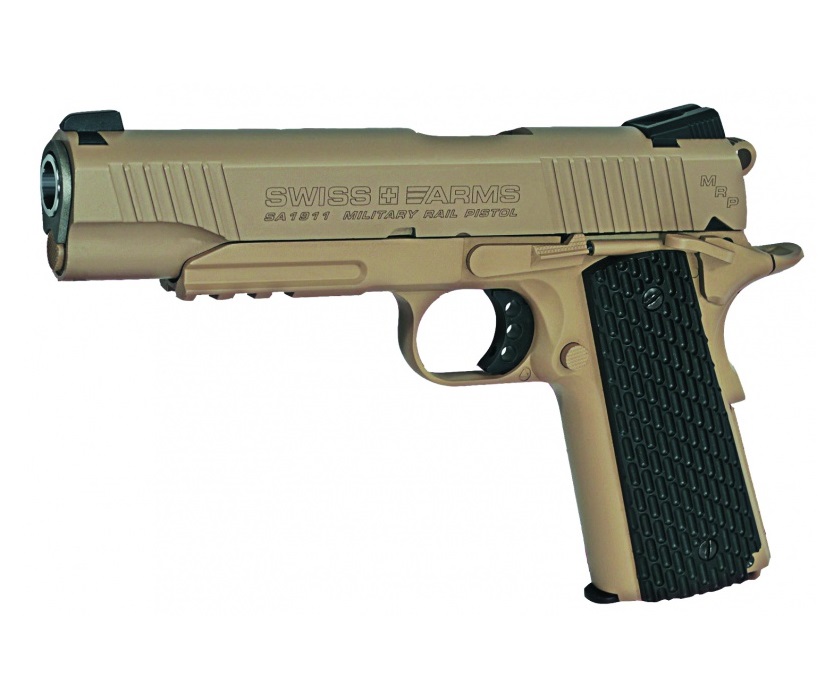Пневматический пистолет Swiss Arms SA1911 Military Rail Pistol (colt) 4,5 мм