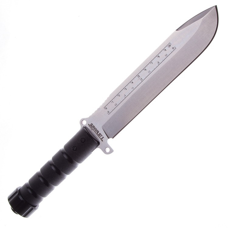 Нож Kizlyar Supreme Survivalist-X D2 SW (алюм. черная рукоять)