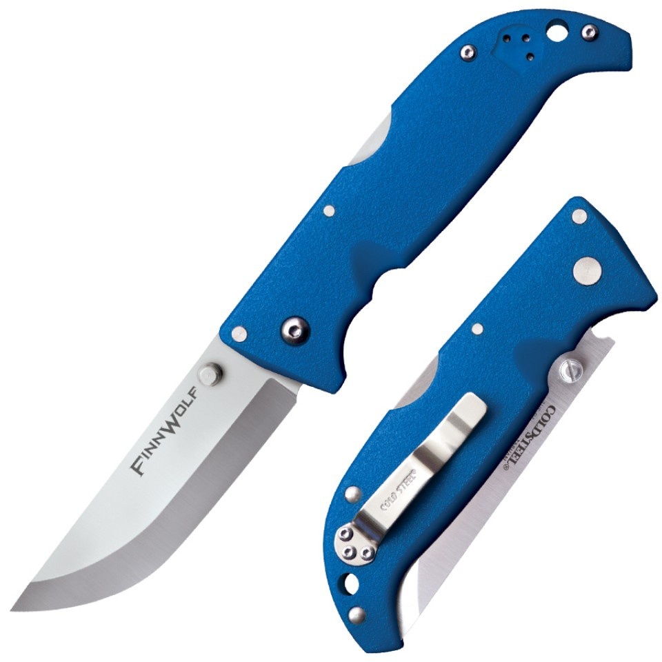Нож Cold Steel "Finn Wolf" AUS-8, рукоять Griv-Ex,20NPG Blue