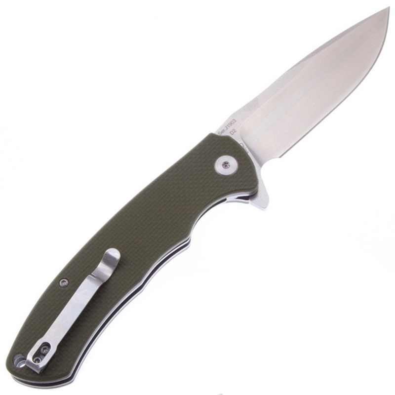 Нож CJRB Taiga J1903-GNF, рукоять зеленая G10, AR-RPM9