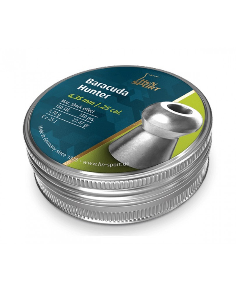 Пуля пневм. "H&N Barracuda Hunter" кал. 6,35 мм, вес 1,78 гр,150шт./уп.