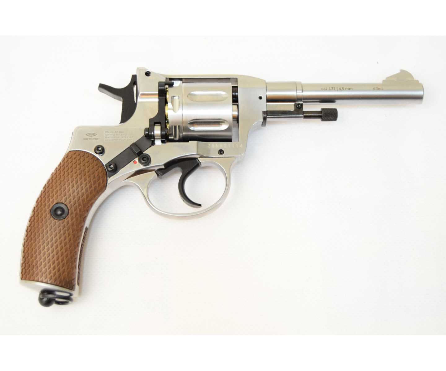 Пневматический револьвер Gletcher NGT RF Silver