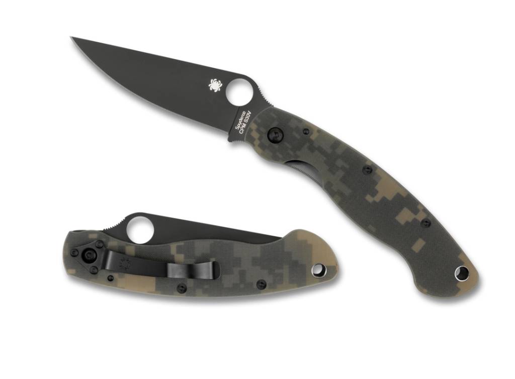 Нож Spyderco Military Camo Black 36GPCMOBK