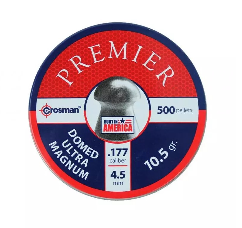 Пули пневматические Crosman "Premier Domed Ultra Magnum", 4,5 мм., 10,5 гран (500 шт.)