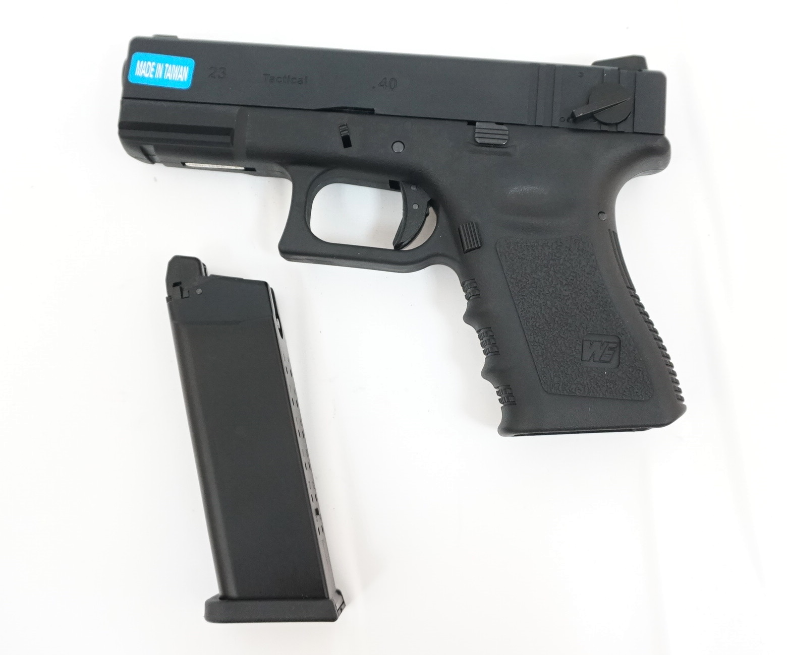 Пистолет страйкбольный (WE) Glock-23 gen3, металл слайд, автомат, WE-G004A-BK