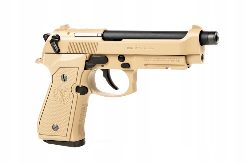 Пистолет страйкбольный (G&G) BERETTA GPM92 Desert Tan, металл, GAS-GPM-92F-DBB-ECM