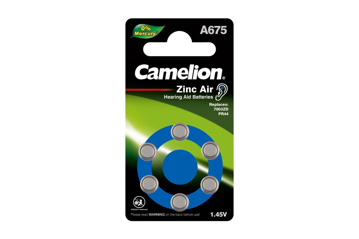 Элемент питания Camelion ZA675 BL-6 (AG13, R44, 1.4V)