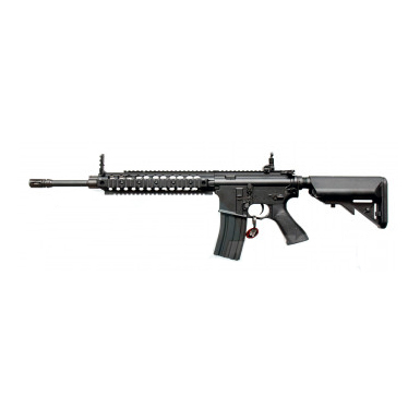 Автомат страйкбольный (Cyma) CM006 M4RIS, металл, черныйпластик, складной приклад, ЗУ, АКБ