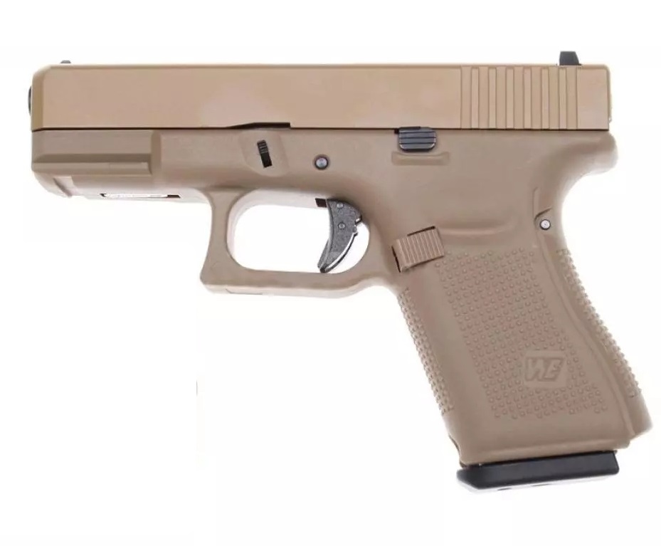 Пистолет страйкбольный (WE) Glock-19 gen5, WE-G003VB-TAN