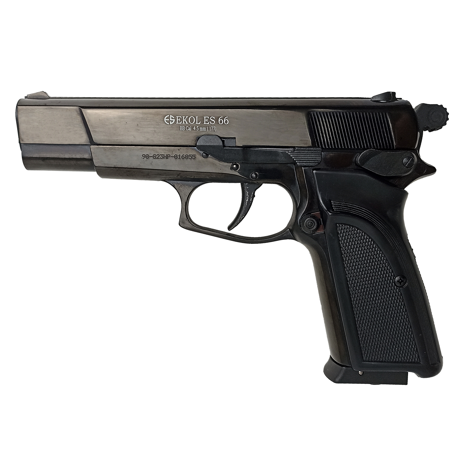 Пистолет пневматический EKOL ES 66 Black (металл) калибр 4,5 мм. 3 Дж.