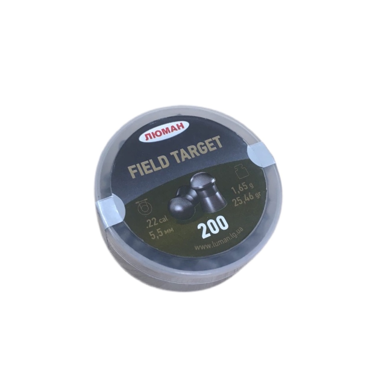 Пули Люман Field Target, калибр 5,5 мм., вес 1.65 г. 200 шт.