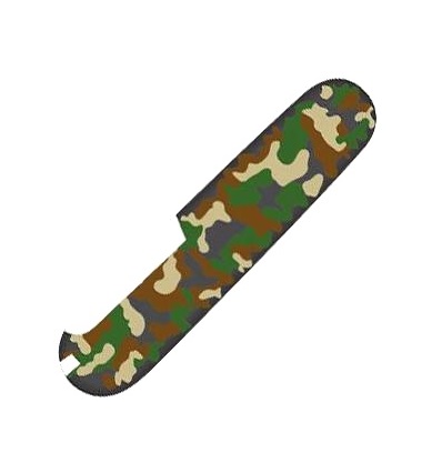 Задняя накладка для ножей Victorinox 91 мм, пластиковая, зелёный камуфляж