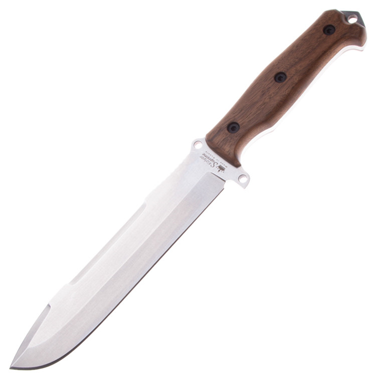 Нож Kizlyar Supreme Survivalist-X AUS-8 SW (Stonewash, дерево)