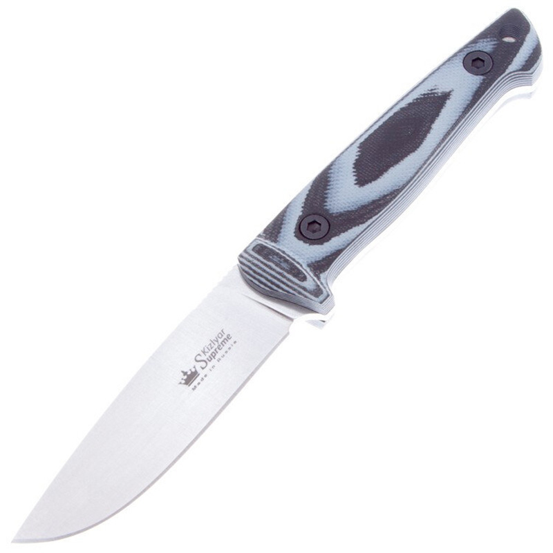 Нож Santi AUS-8 SW G10 (Stonewash, G10, ножны кожа)